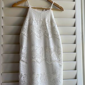 Elegant Dress Lace tassels knitted M Sleeveless